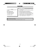 Preview for 75 page of Sharp R-959(SL)M-AA Operation Manual With Cookbook