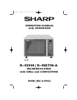 Sharp R-959M Operation Manual With Cookbook preview