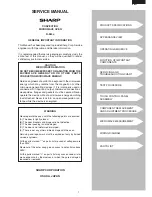 Preview for 3 page of Sharp R-980J Service Manual