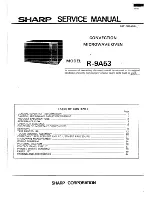 Preview for 1 page of Sharp R-9A53 Service Manual