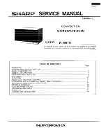 Preview for 1 page of Sharp R-9H10 Service Manual