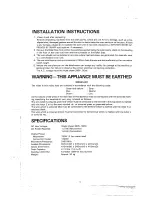 Preview for 2 page of Sharp R-9H11 Operation Manual