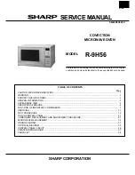 Sharp R-9H56 Service Manual preview