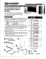 Sharp R-K46K24 Installation Instructions preview