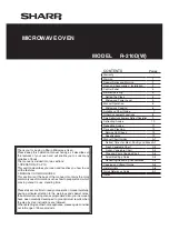 Preview for 1 page of Sharp R210DW Manual