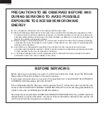 Preview for 2 page of Sharp R21JCA - Commercial Microwave Oven Supplemental Service Manual