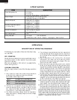 Preview for 6 page of Sharp R21JCA - Commercial Microwave Oven Supplemental Service Manual