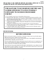 Preview for 3 page of Sharp R426LS - 1.4 cu. Ft. 1100W Microwave Oven Service Manual