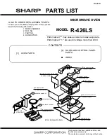 Preview for 35 page of Sharp R426LS - 1.4 cu. Ft. 1100W Microwave Oven Service Manual