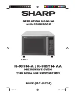 Preview for 1 page of Sharp R959MA Operation Manual With Cookbook