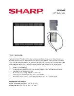 Sharp RK66A Product Information preview