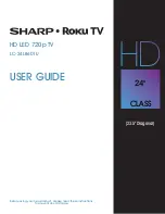 Sharp Rocu TV LC-24LB601U User Manual preview