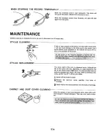 Preview for 8 page of Sharp RP-155H Operation Manual