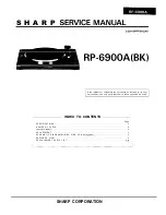 Sharp RP-6900A Service Manual preview