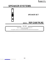 Sharp RSP-ZA007WJN2 Parts List предпросмотр