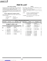 Предварительный просмотр 2 страницы Sharp RSP-ZA007WJN2 Parts List