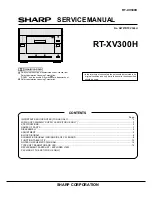 Sharp RT-XV300H B C Service Manual preview