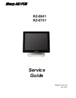 Preview for 1 page of Sharp RZ-E601 Service Manual