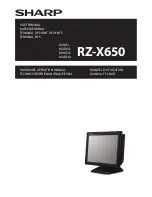 Preview for 1 page of Sharp RZ-X650 Hardware Operation Manual