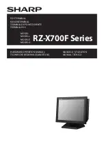 Sharp RZ-X700F Series Hardware Operation Manual preview