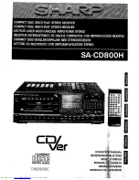 Sharp SA-CD800H Operation Manual preview