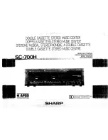 Предварительный просмотр 1 страницы Sharp SC-700H Operation Manual