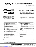 Sharp SD-AS10 Service Manual preview