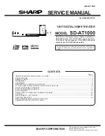 Sharp SD-AT1000 Service Manual preview