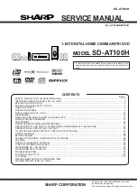 Sharp SD-AT100H Service Manual preview