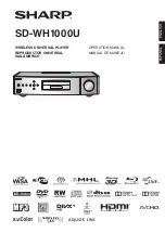 Sharp SD-WH1000U Operation Manual preview