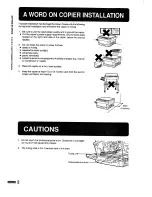 Preview for 4 page of Sharp SF-2216 Getting Started Manual