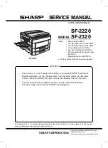 Preview for 1 page of Sharp SF-2220 Service Manual