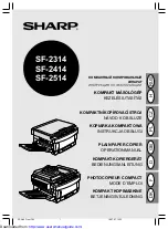 Sharp SF-2314 Operation Manual preview