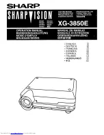 Sharp SharpVision XG-3850E Operation Manual предпросмотр