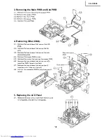 Предварительный просмотр 19 страницы Sharp SharpVision XG-3850E Service Manual