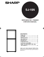 Sharp SJ-15N Operation Manual preview