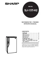 Preview for 1 page of Sharp SJ-15T-H2 Operation Manual