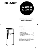 Sharp SJ-20U-G2 Operation Manual preview