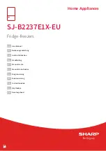 Preview for 1 page of Sharp SJ-B2237E1X-EU User Manual