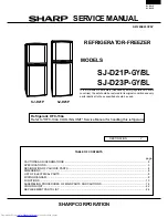 Preview for 1 page of Sharp SJ-D21P-BL Service Manual