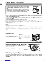 Предварительный просмотр 7 страницы Sharp SJ-DK20T Operation Manual