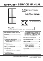 Sharp SJ-FS810V-WH Service Manual предпросмотр