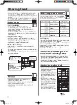 Предварительный просмотр 8 страницы Sharp SJ-FTF23AVP-BK Operation Manual