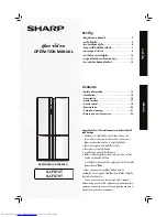 Предварительный просмотр 1 страницы Sharp SJ-FX74T Operation Manual