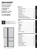 Sharp SJ-IFX92PM Operation Manual предпросмотр