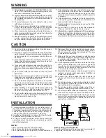 Preview for 2 page of Sharp SJ-K25R Operation Manual