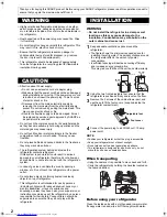 Предварительный просмотр 2 страницы Sharp SJ-PT555R Operation Manual