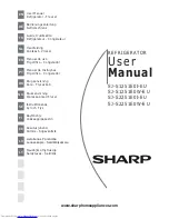 Предварительный просмотр 1 страницы Sharp SJ-S1251E0I-EU User Manual