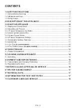 Preview for 3 page of Sharp SJ-SF182E2W-EU User Manual