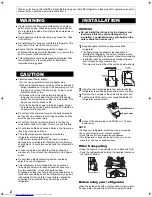 Preview for 2 page of Sharp SJ-TD555S Operation Manual